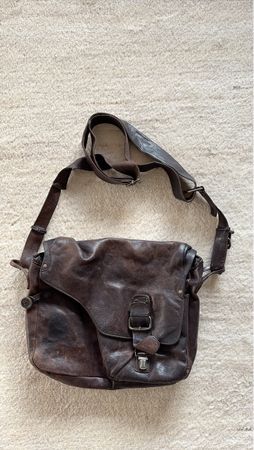 aunts&uncles Vintage Leder Umhängetasche