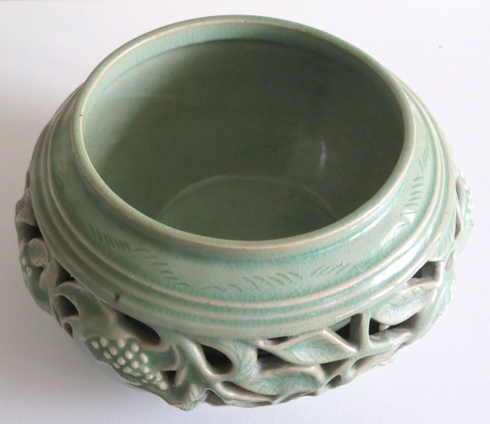 Vasi per fiori: Wunderschöner Celadon Übertopf, D 21, top Zustand – Usato da Zürich venduto da kostbares 2