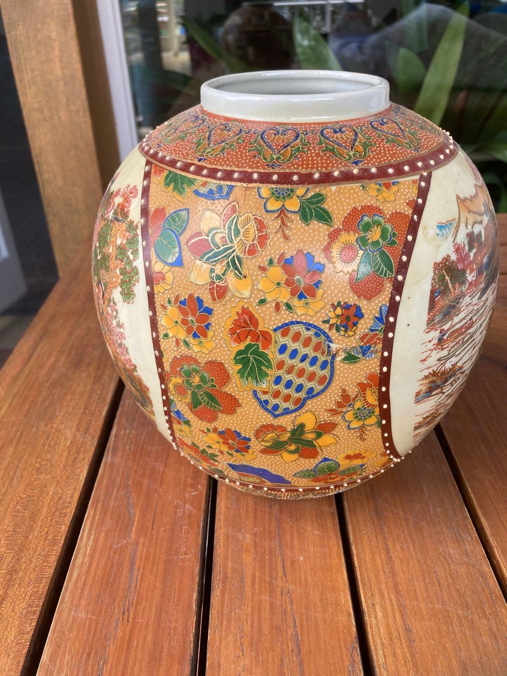 Vasi & Recipienti: Vase mit asiatischem Motiv 40x40 – Usato da Dörflingen venduto da rudis-55 2