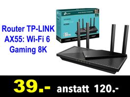🔴 Router TP-LINK Archer AX55: Wi-Fi 6 - Gaming 8K /576z