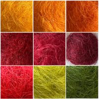 Sisal-Watte in diversen Farben