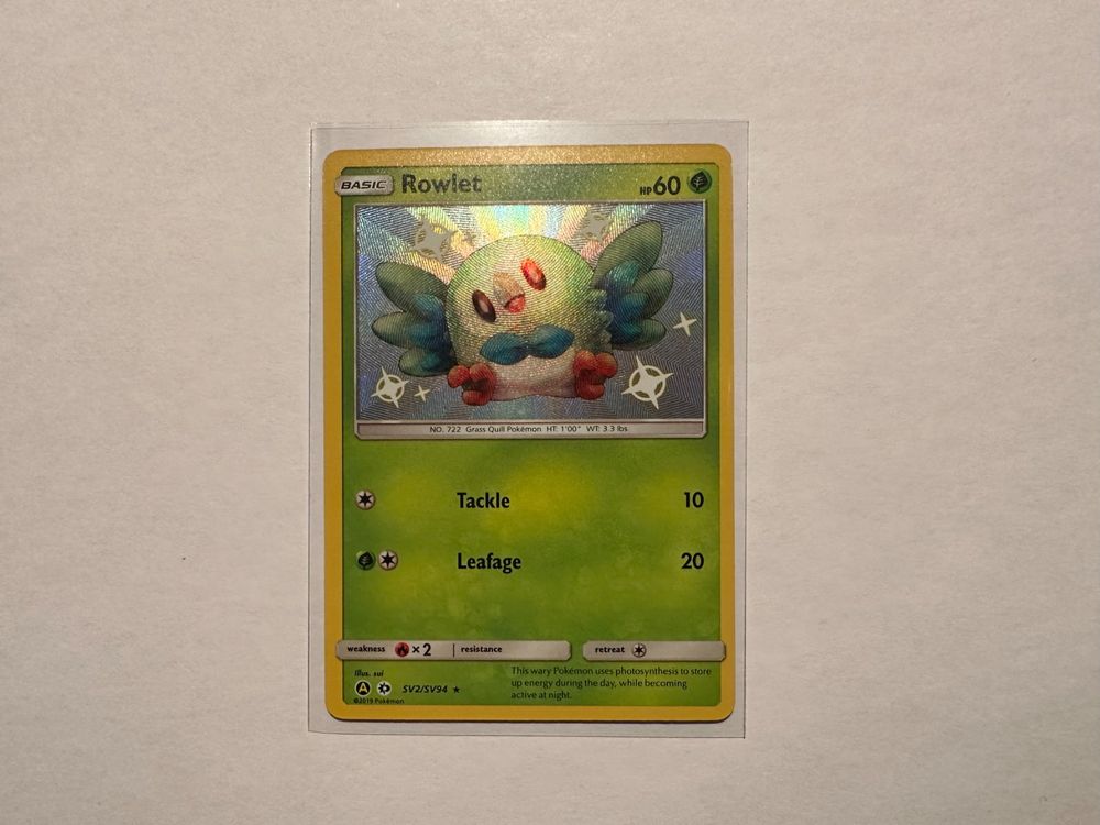 Rowlet Shiny Hidden Fates EN | Kaufen auf Ricardo