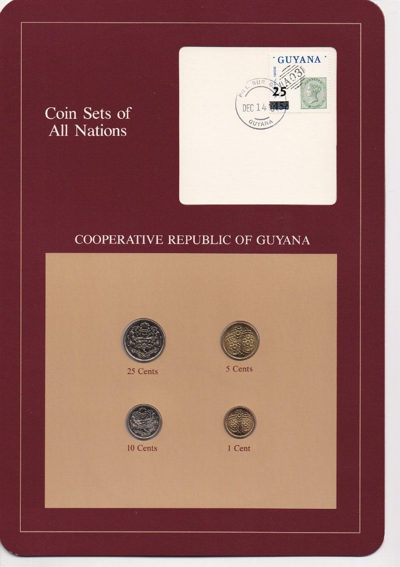Tutti le monete: Münzsatz aller Nationen - Guyana – Usato da Illnau venduto da swisshippo