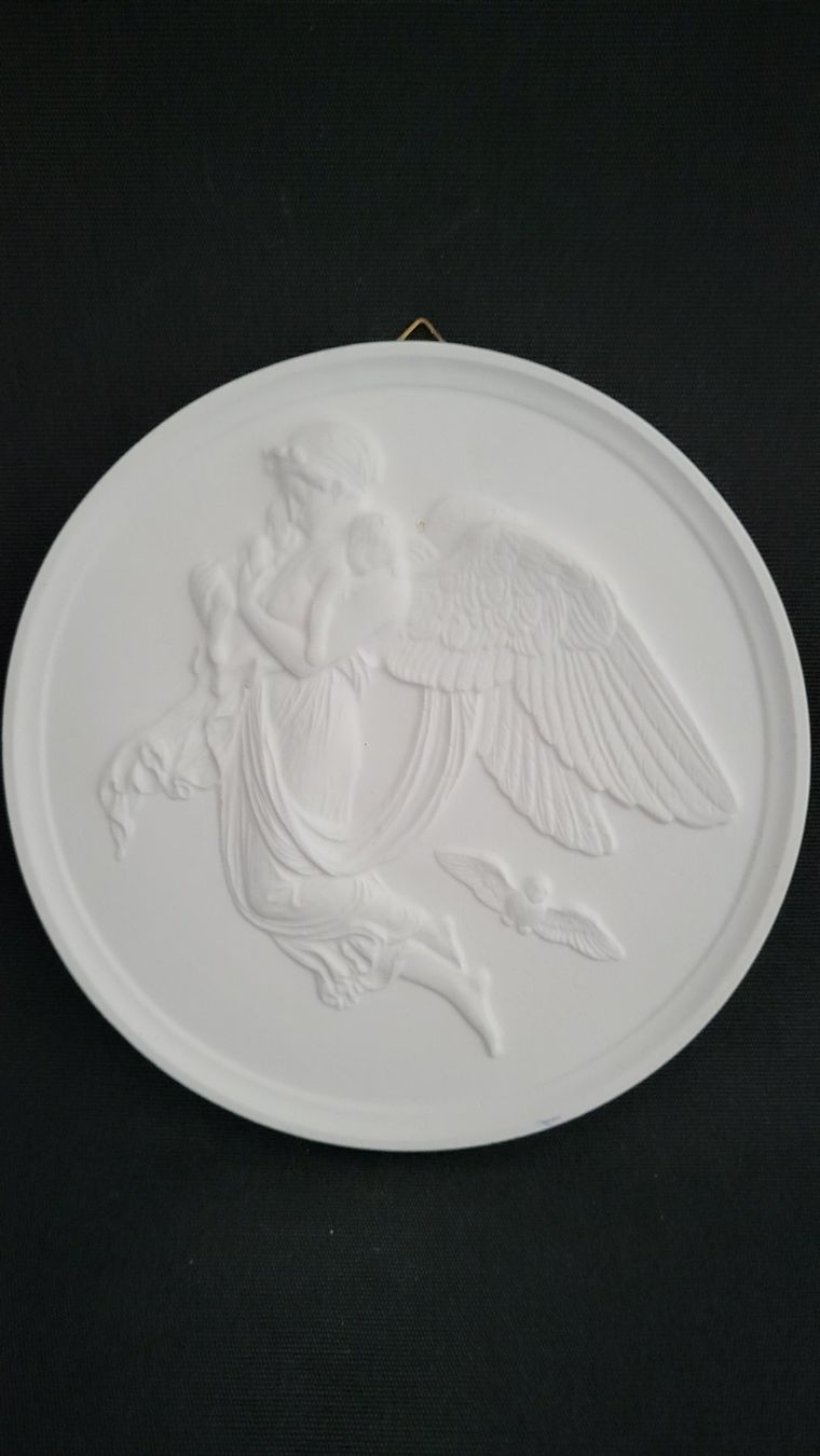 Figurines: Gips-Relief mit Engel "II" – D'occasion à Basel par spinne02 1