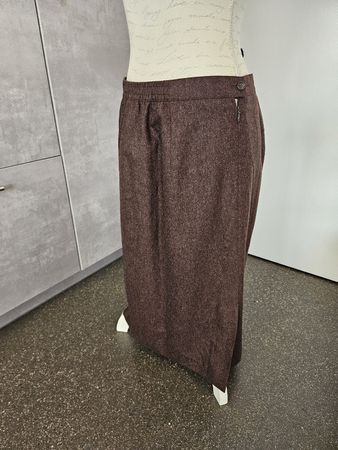 Rock Schurwolle braun Merino-Flanell Grösse M neuwertig