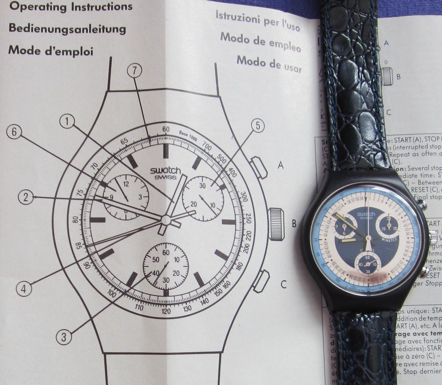 Swatch Orologi: Swatch Chrono Silver Star SCN102, 1990 – Nuovo e nell'imballaggio originale da Grüningen venduto da ald_8cjy 3