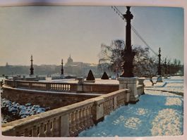 Winterliche Postkarte Genf Schweiz