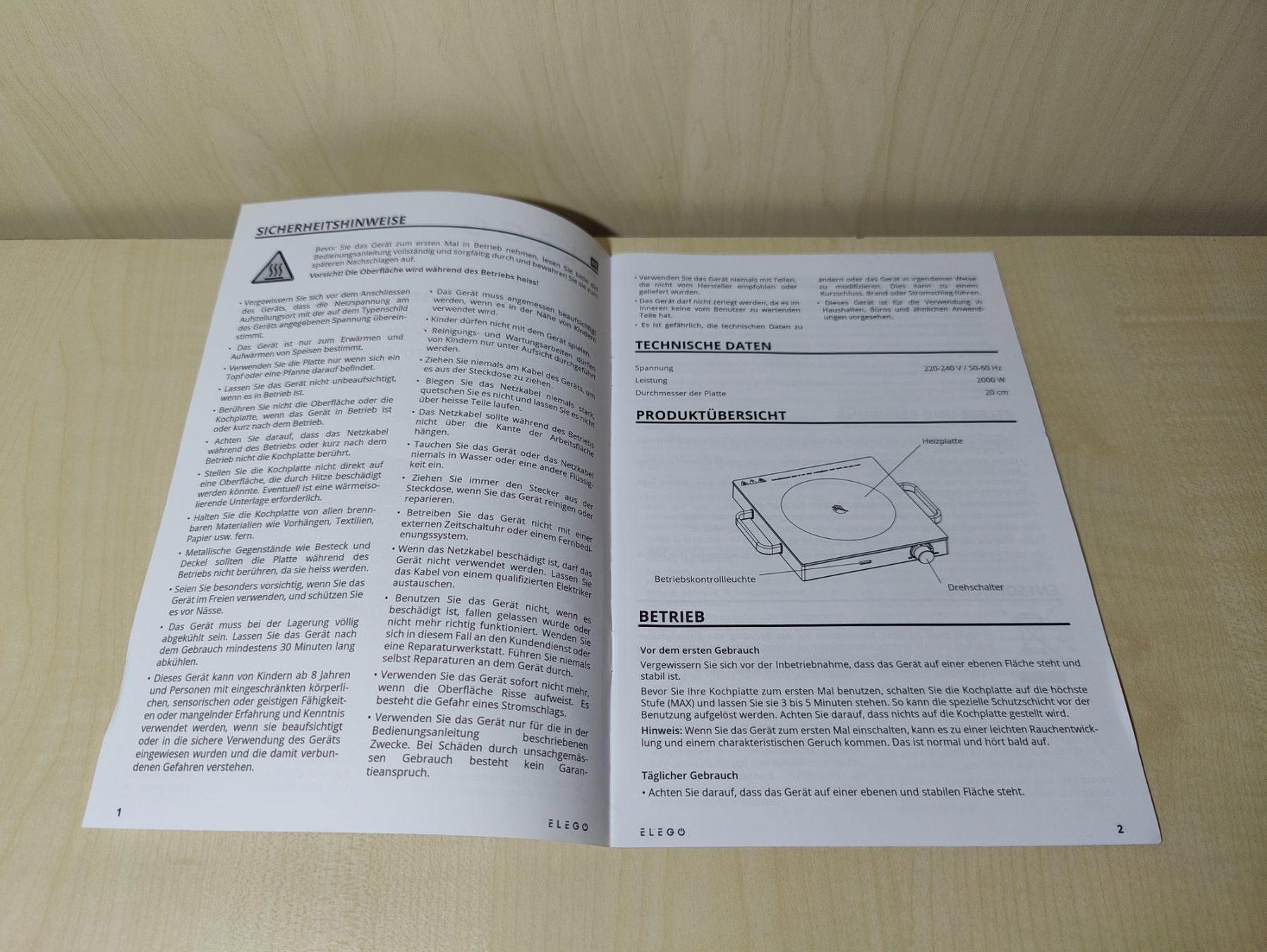 Küchengeräte: Kochplatte Infrarot 2000W NEU – Neu (gemäss Beschreibung) aus Sulgen von WhiteWolf3 4
