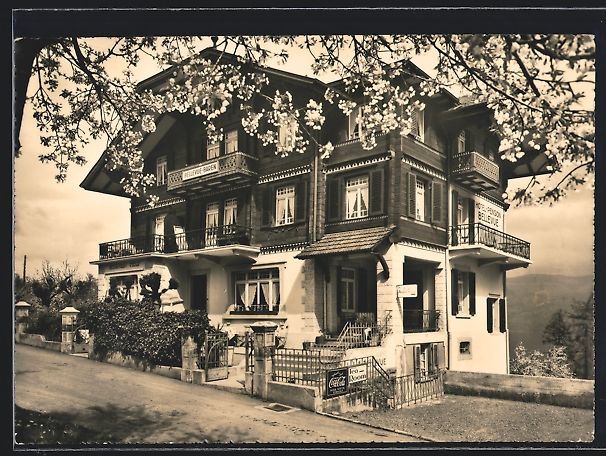 Ansichtskarten: Krattigen, Hotel-Restaurant Bellevue-B – Gebraucht aus Berlin von bartko-reher