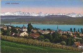 Antike Ansichtskarte von Erlenbach (ZH)