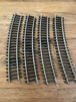 4x Märklin 2232 K Gleis Kurve Vollprofil