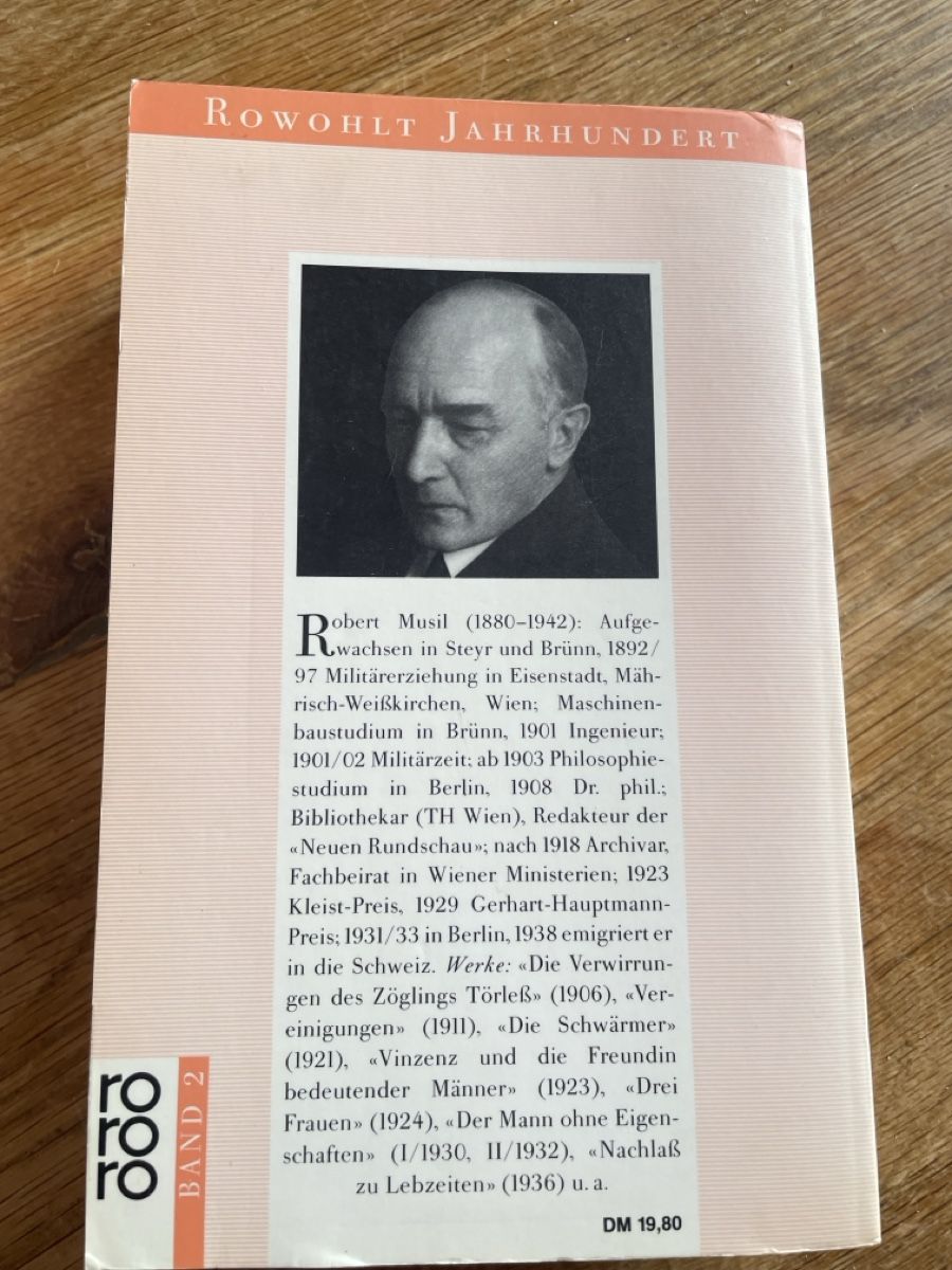 Libri: Der Mann ohne Eigenschaften, Robert Musil – Usato da Freidorf TG venduto da ibipatria 1