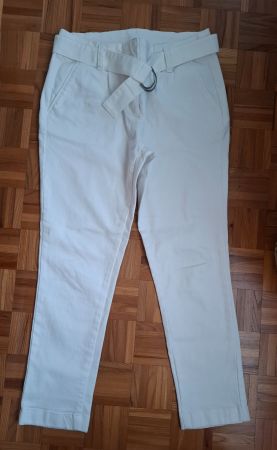 Pantalon Elora blanc cassé/Elora-Hose Cremefarbene