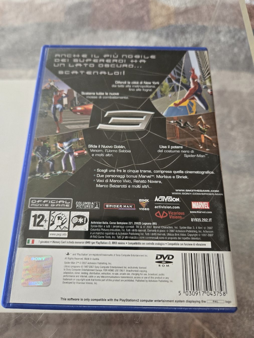 Giochi: Spiderman 3 (FR/IT) PS2 – Usato da Bussigny venduto da Kfdlt 1
