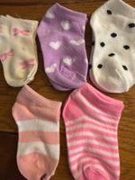 5xKleinkinder-Socken- niedliche Mädchensocken-Frühling 1-2 J