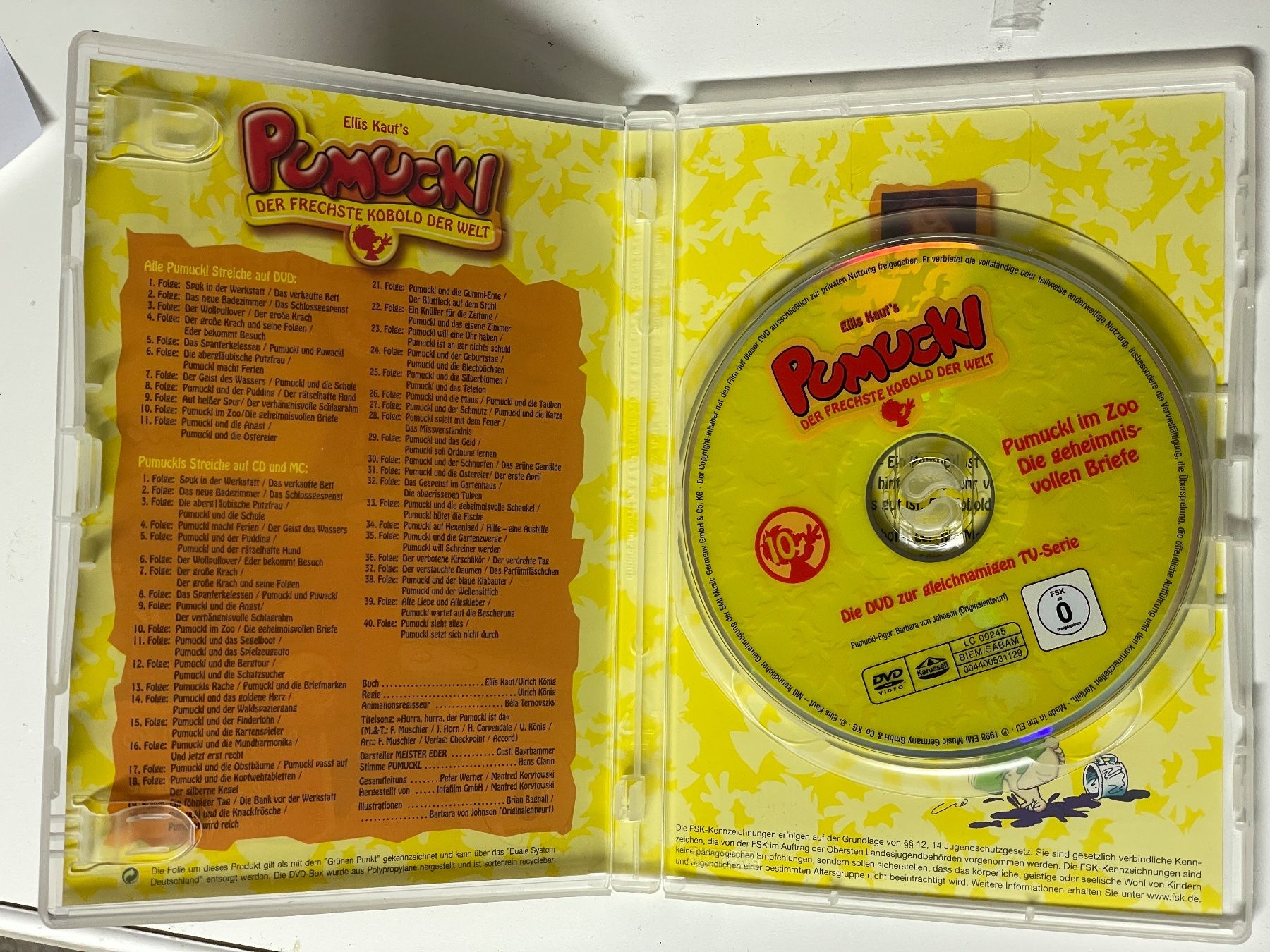 Alle DVDs: Pumuckl-Der frechste Kobold – Gebraucht aus Muri b. Bern von AdidasCollector 2