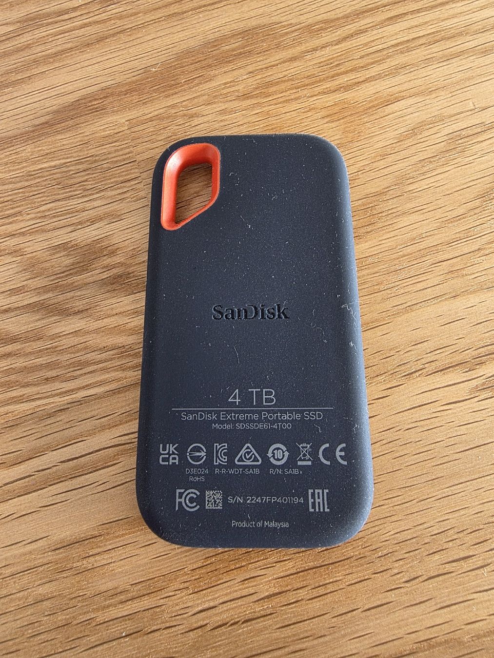 SanDisk Extreme Portable SSD 4TB (D'occasion) à Biberist pour CHF 255 ...