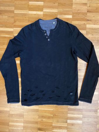 Herren- Youth Shirt Schwarz von Guess Destroyed Look Gr.XS-S