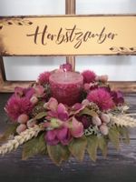 🍂Herbstzauber Deko Kranz Hortensien mit Kerze