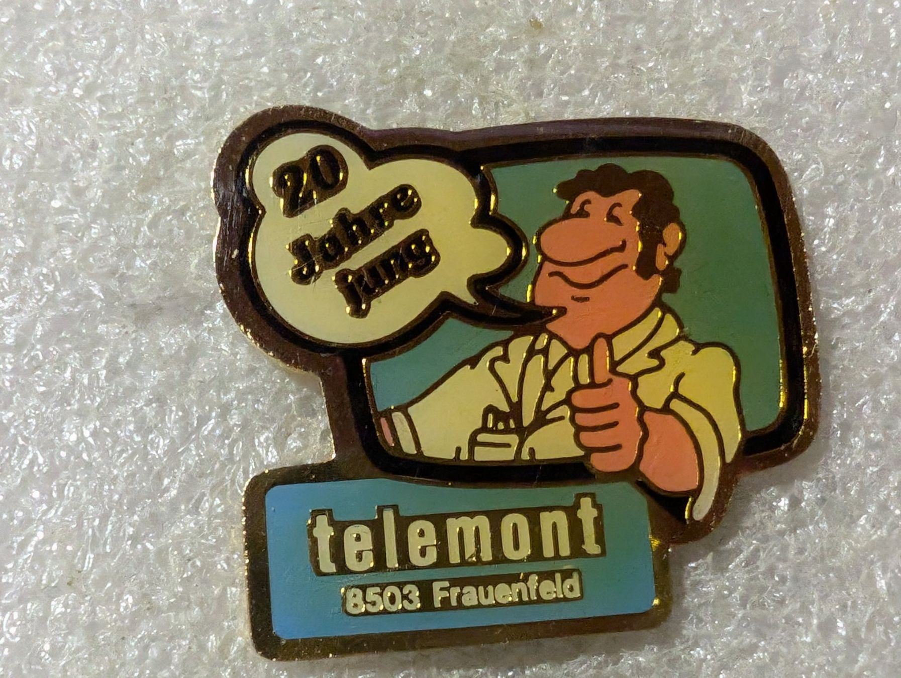 Placchette & Badge: Ansteckpin 145: telemont – Usato da Oppligen venduto da Pin-Fall-Shop