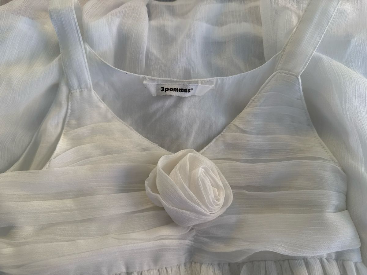 Vestiti & Gonne: Superbe robe blanche taille 8 ans marque 3 pommes  – Nuovo (secondo la descrizione) da Blonay venduto da Simba1094 1