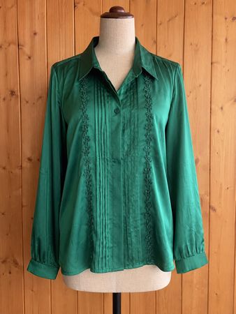 100% Seidenbluse Hergestellt in Italien  M