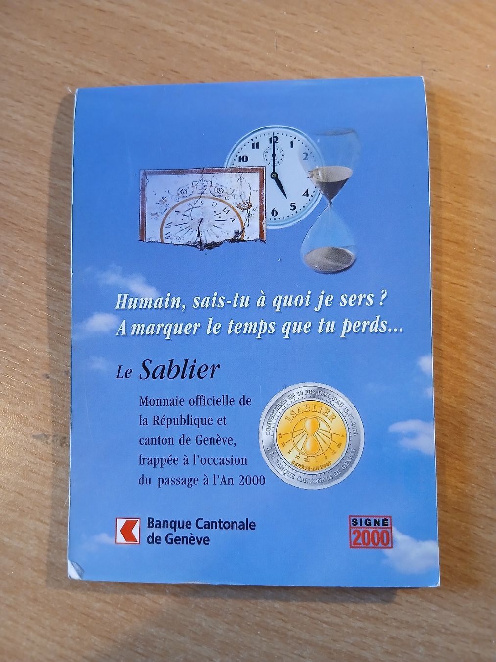 Tutti le monete: Pièce commémorative Millenium 2000 - Genève, Suisse – Nuovo e nell'imballaggio originale da la chaux-de-fonds venduto da Melacora35 1