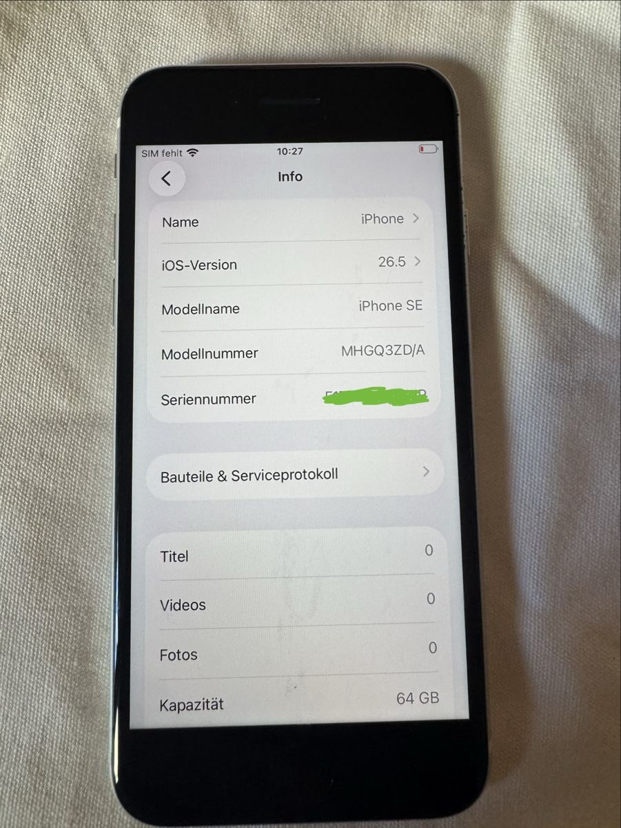 Apple Handys / Smartphones: iPhone SE 2020, 64 GB, weiss – Gebraucht aus Horgen von d.k77 1
