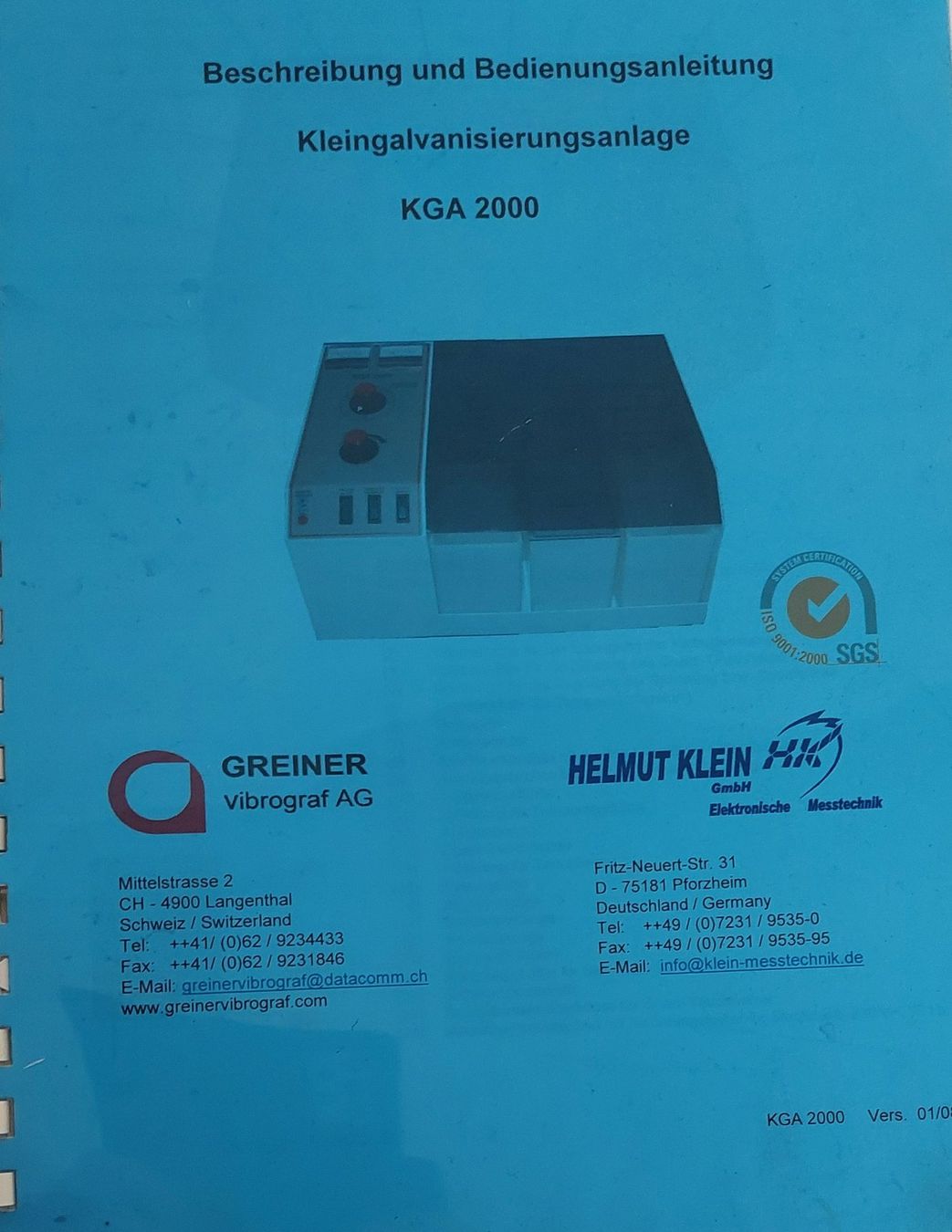 Toutes les machines: Kleingalvanisationsanlage – Neuf (Voir description) à Hägglingen par bianco04 1