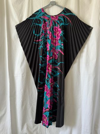Vintage Kaftankleid mit Schnürverschluss (Hawaii)