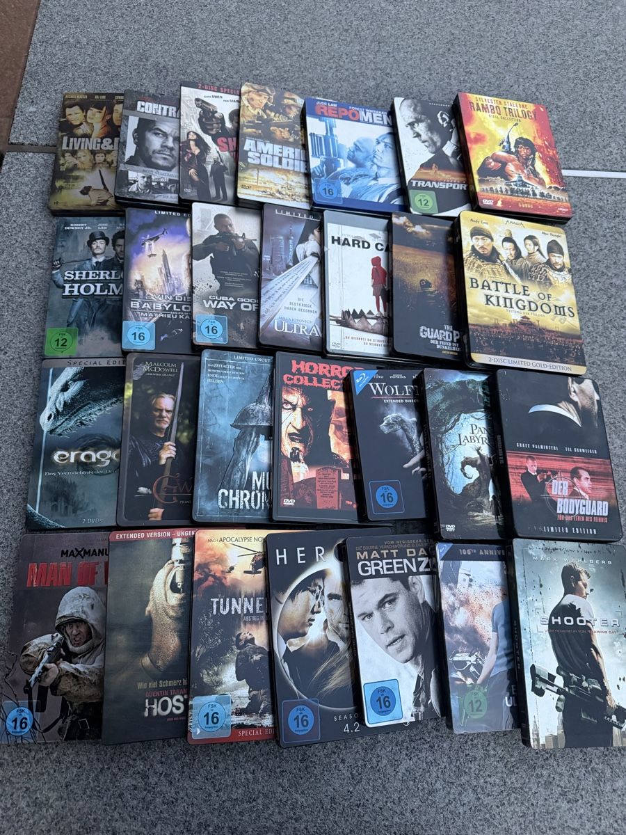 Tutti i DVDs: DVD Filme Sammlung Steelbook – Usato da Deitingen venduto da Himhip