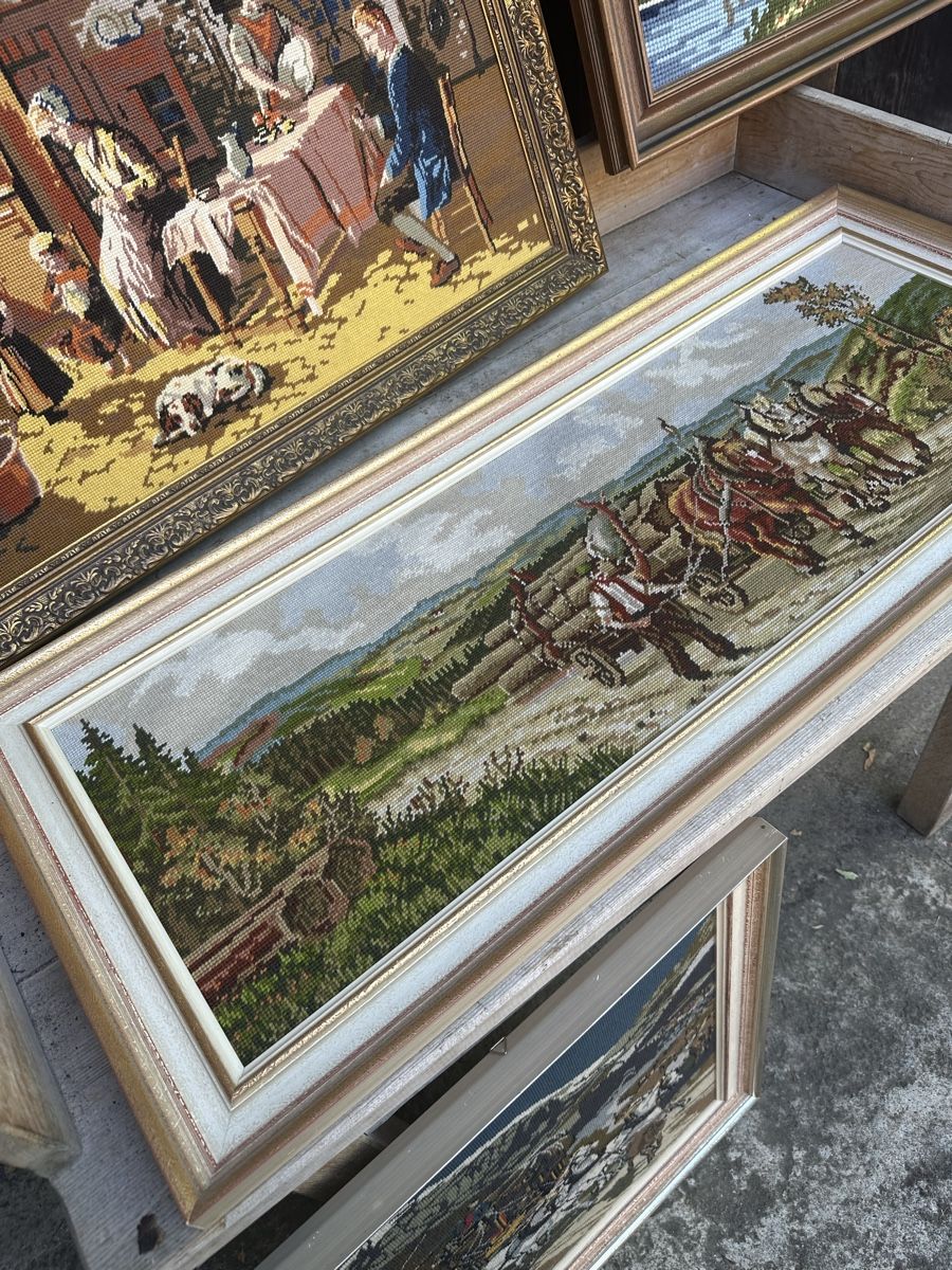 Poster & Bilder: 4 Wandbilder Gobelin mit Rahmen  – Gebraucht aus Villmergen von Bezdupe 2