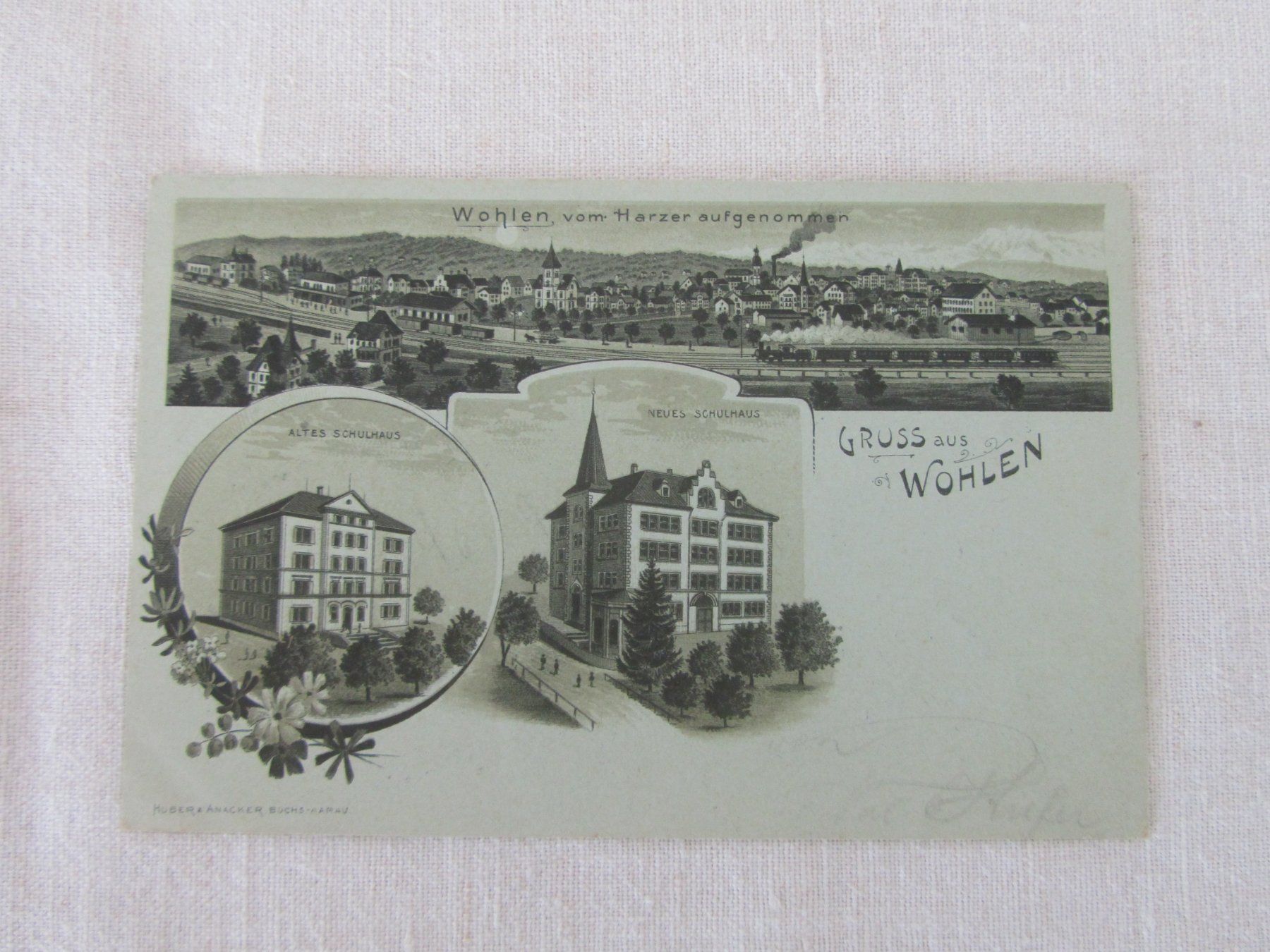 Cartoline postali: Wohlen, AG  /  Schulhaus – Usato da Seengen venduto da mikelele