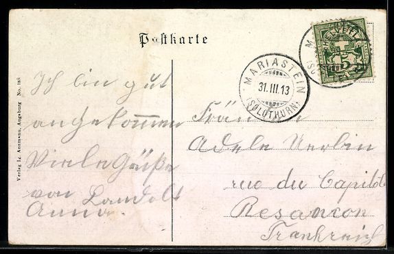 Cartoline postali: AK Mariastein, Ortspartie – Usato da Berlin venduto da bartko-reher 1