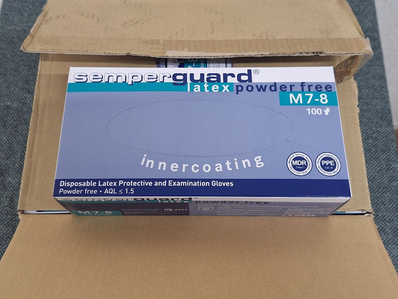Handschuhe & Handstulpen: Semperguard Latex Handschuhe puderfrei M – Neu (gemäss Beschreibung) aus Grüt (Gossau ZH) von wisdomio7 3