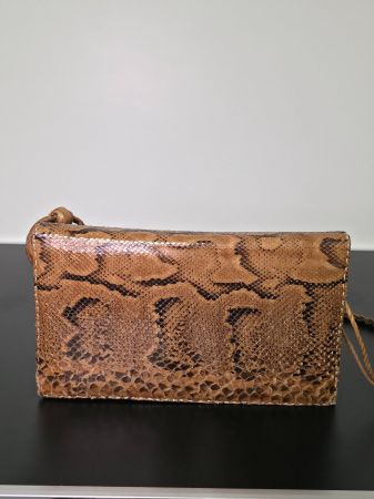 Schlangenleder Clutch Handtasche Vintage Python