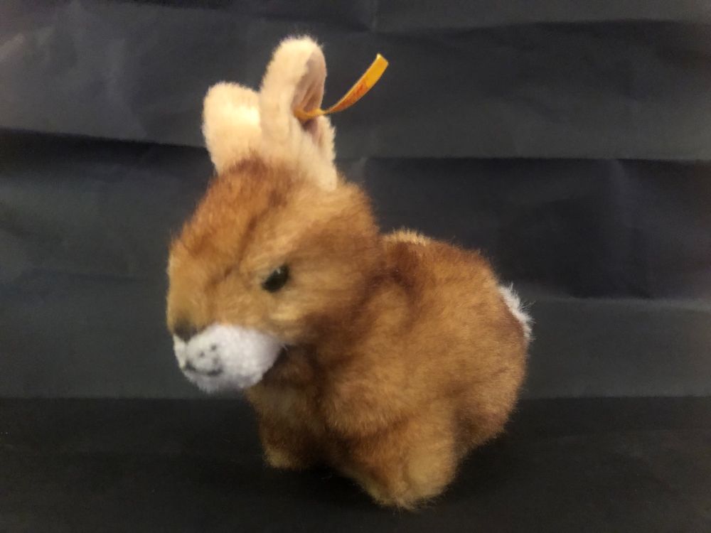 Peluche Steiff Hoppel Lapin 20 Cm Avec Boîte à Musique Amovible - Neuf Sans étiquettes - Fabriqué En Allemagne