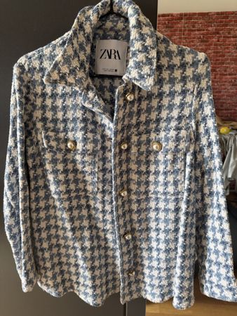 Zara tweed buttoned blazer