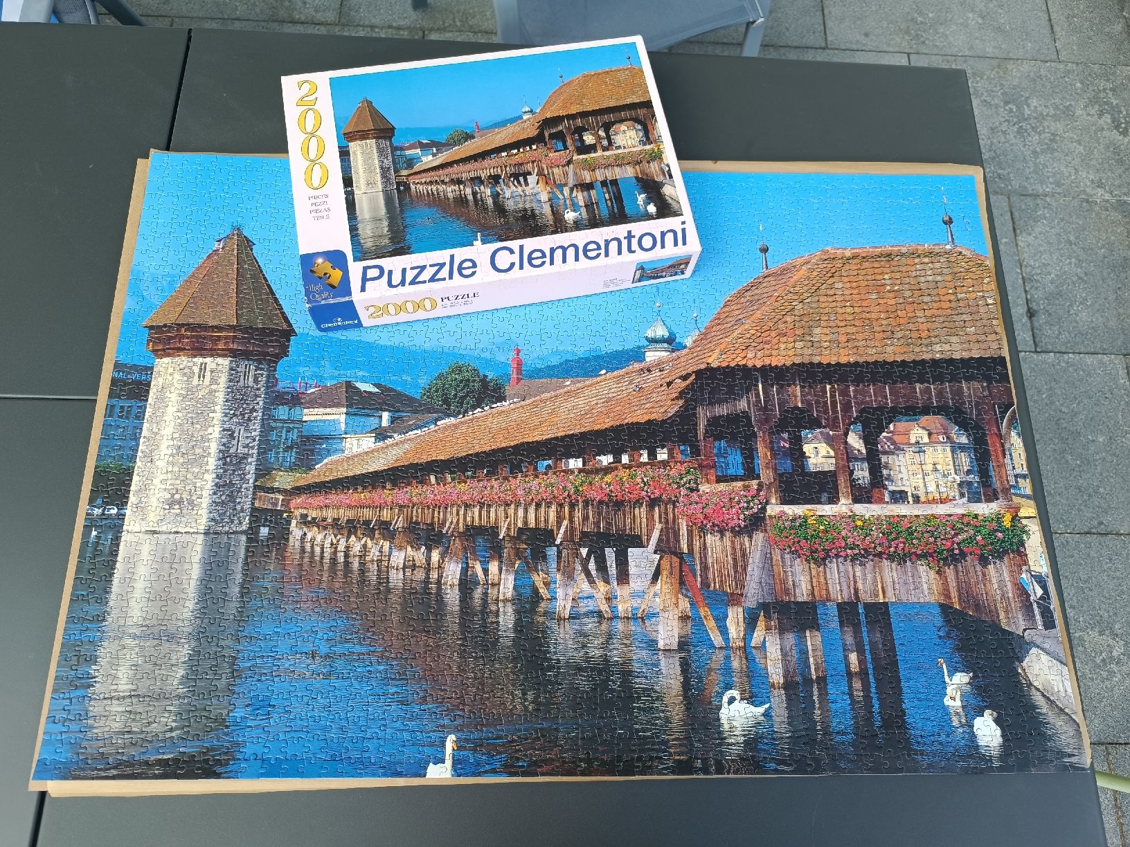 Clementoni Puzzle: 2000er Puzzle Kappelbrücke Luzern – Usato da Emmenbrücke venduto da prise81 2