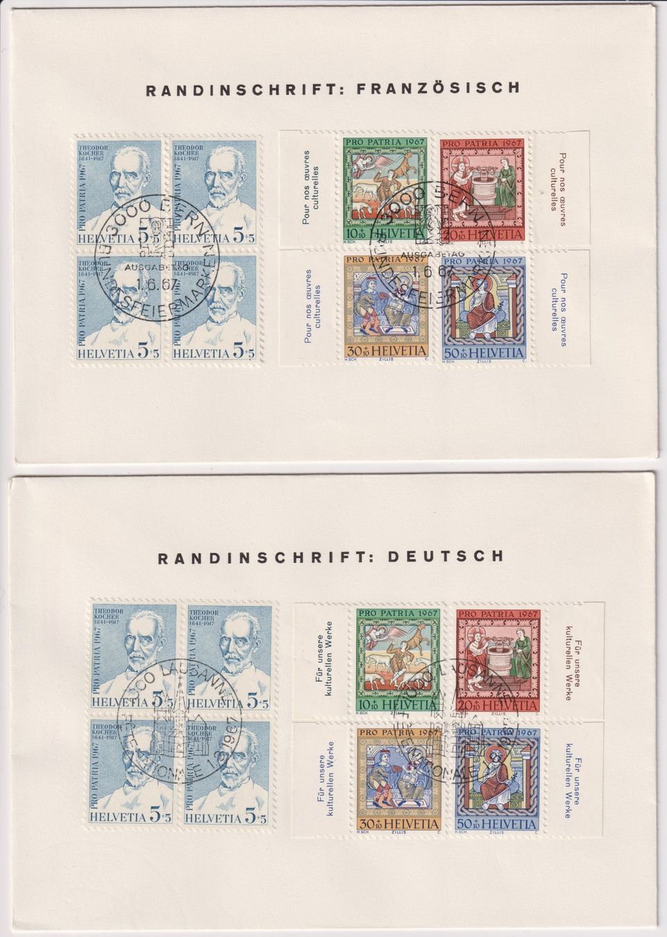 Tutti i francobolli: PP 1967 mit TABs – Usato da Bellach venduto da qsearch