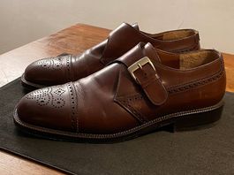 Fratelli Rossetti, Single Monk Strap, Cognac Grösse 9½