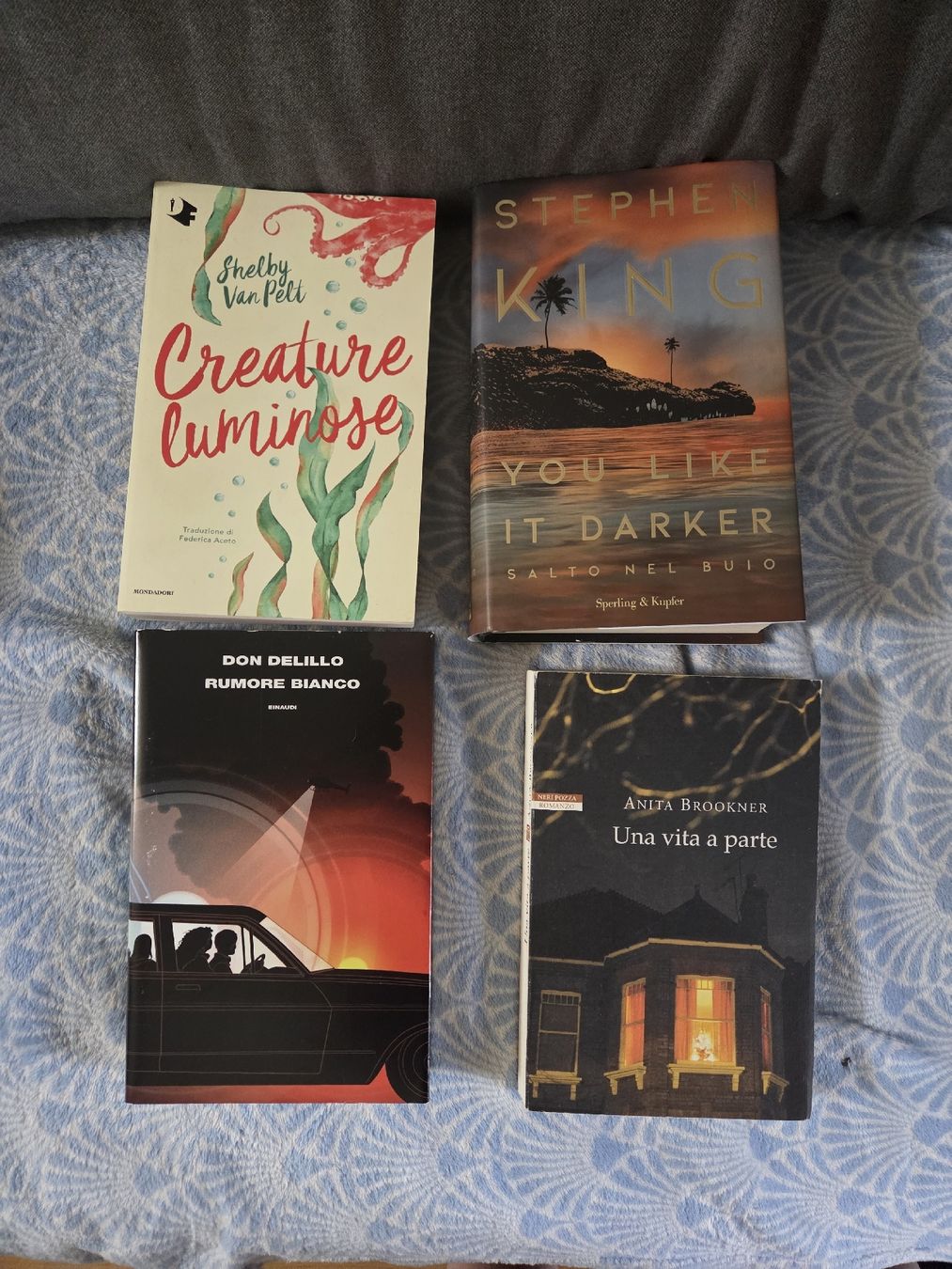 Libri: 4 libri Stephen King, DeLillo, Van Pelt, Brookner italiano – Usato da Nyon venduto da direwolf97
