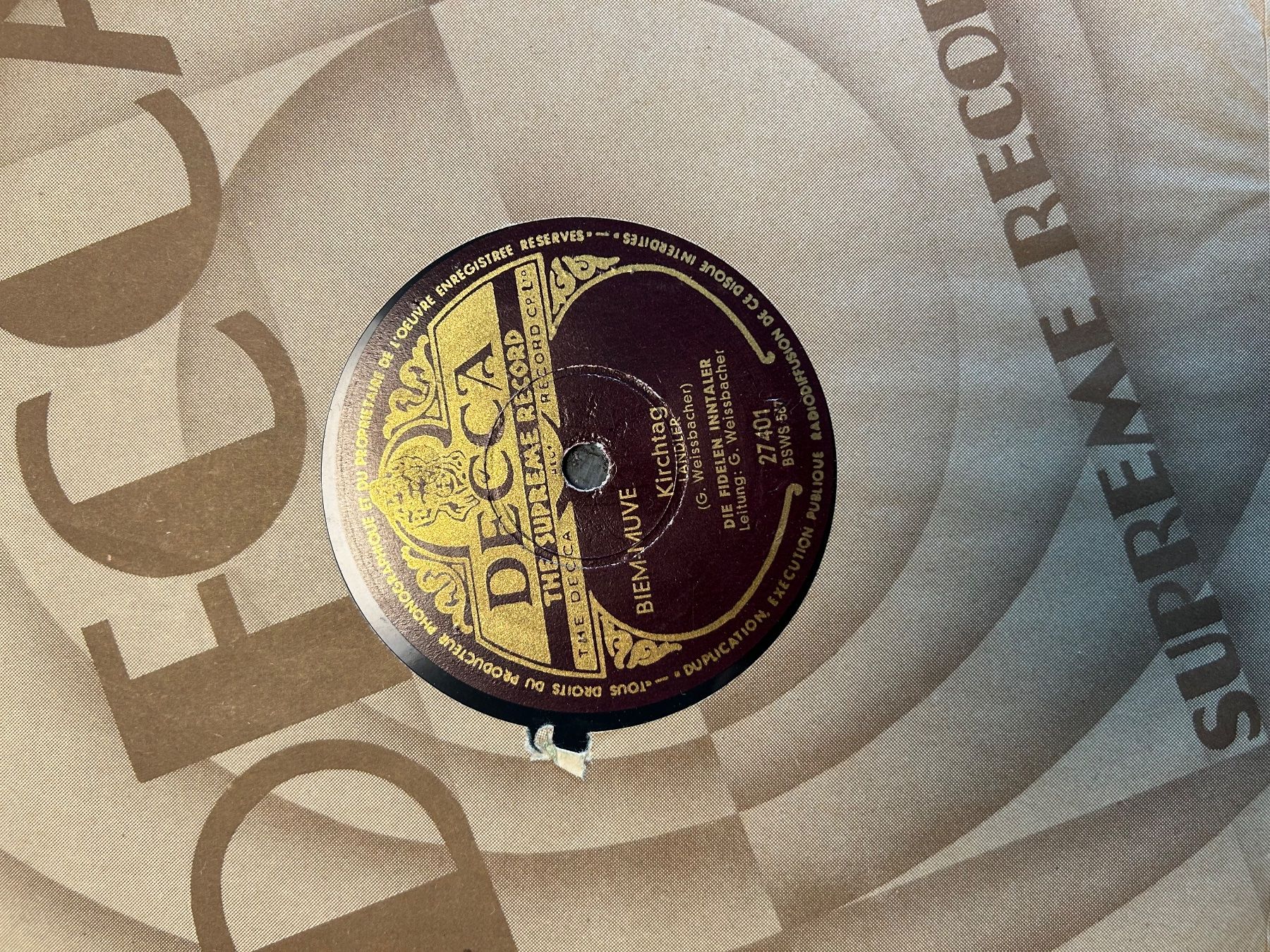 Schallplatten: DECCA Grammophone - Schallplatte Alpenland – Gebraucht aus Opfikon von Unicki 1