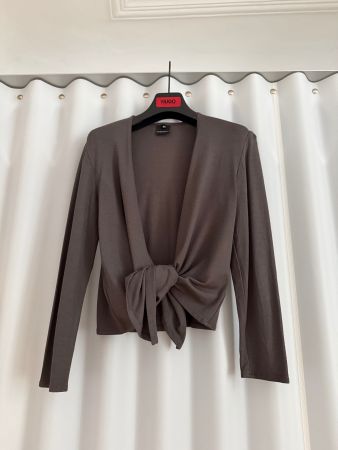 Eva Kyburz, kurze Jacke zum Binden, Grösse 34