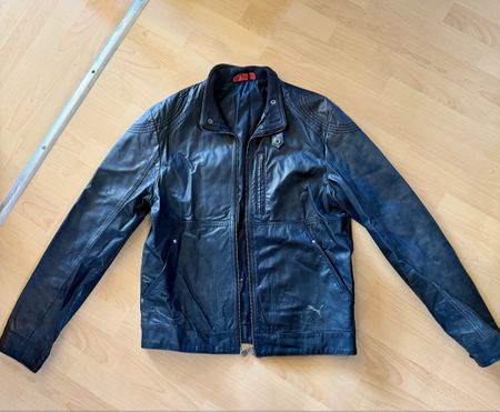 Puma Lederjacke schwarz Herrenmodell gebrauchter Zustand