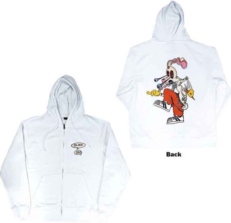 Blink 182 Zipped Hoodie Roger Rabbit (White) Grösse M