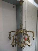 Franz. Kronleuchter feuervergoldet(?) mit Kristallspitze