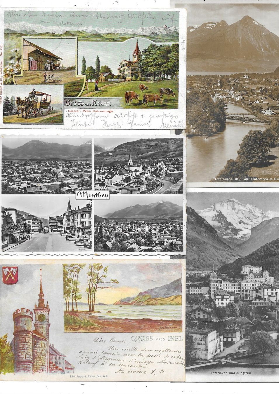 Cartoline postali: 1300 Stk kleinformatige Ansichtskarten 1900-1960 (ca.7.5 kg) – Usato da Schocherswil venduto da prinzipal60 8