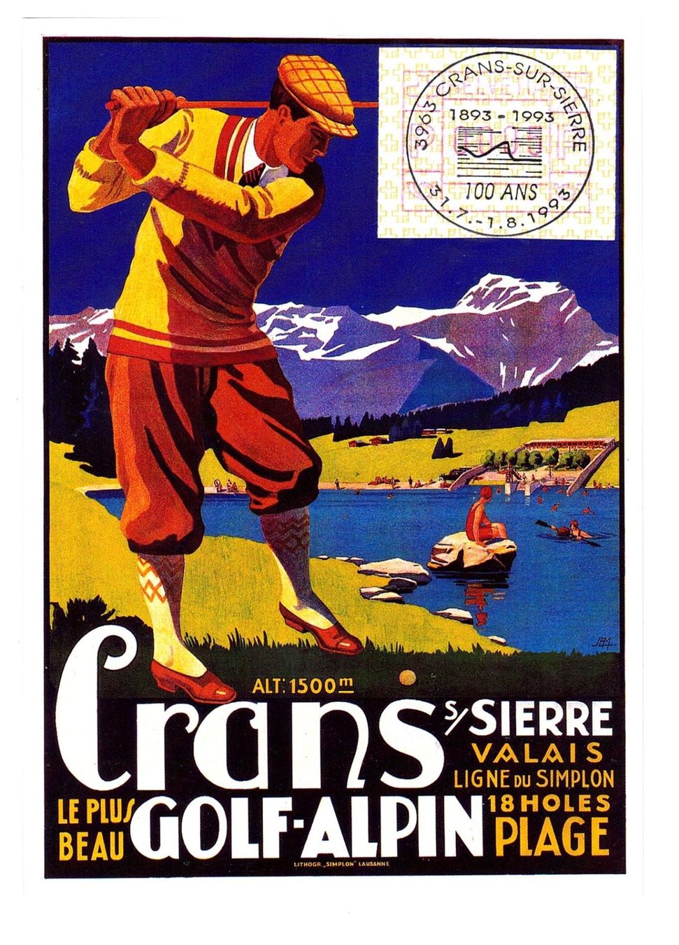 Tous les timbres: Maximumkarte: CRANS-SUR-SIERRE – D'occasion à Büetigen par philat