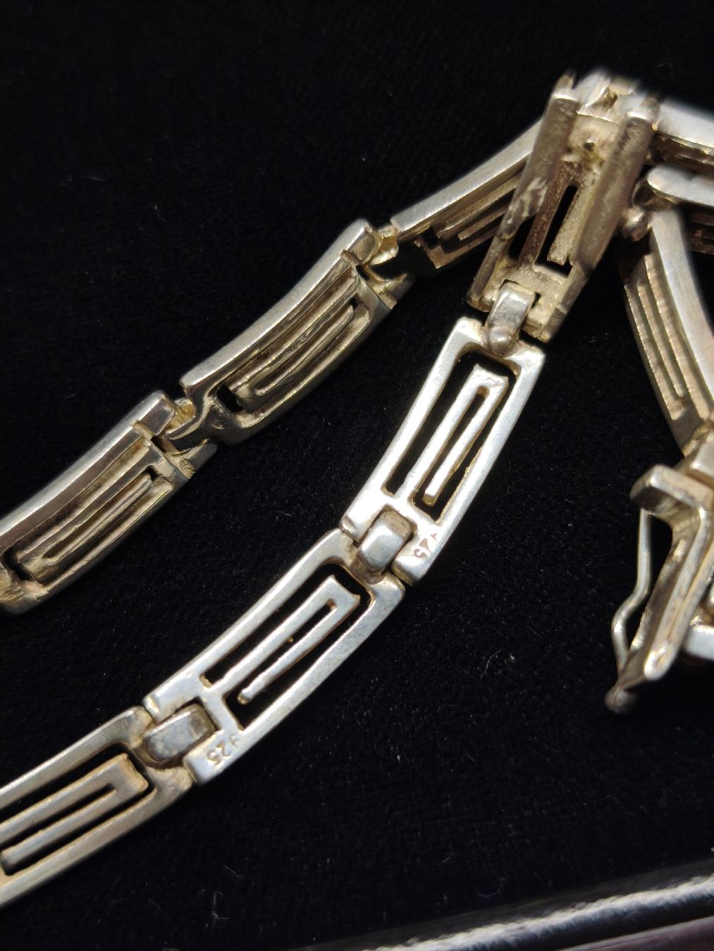 Catenine: Collier aus Silber 925 Mäander Muster ca. 42cm – Usato da St. Gallen venduto da GIULESGG 7
